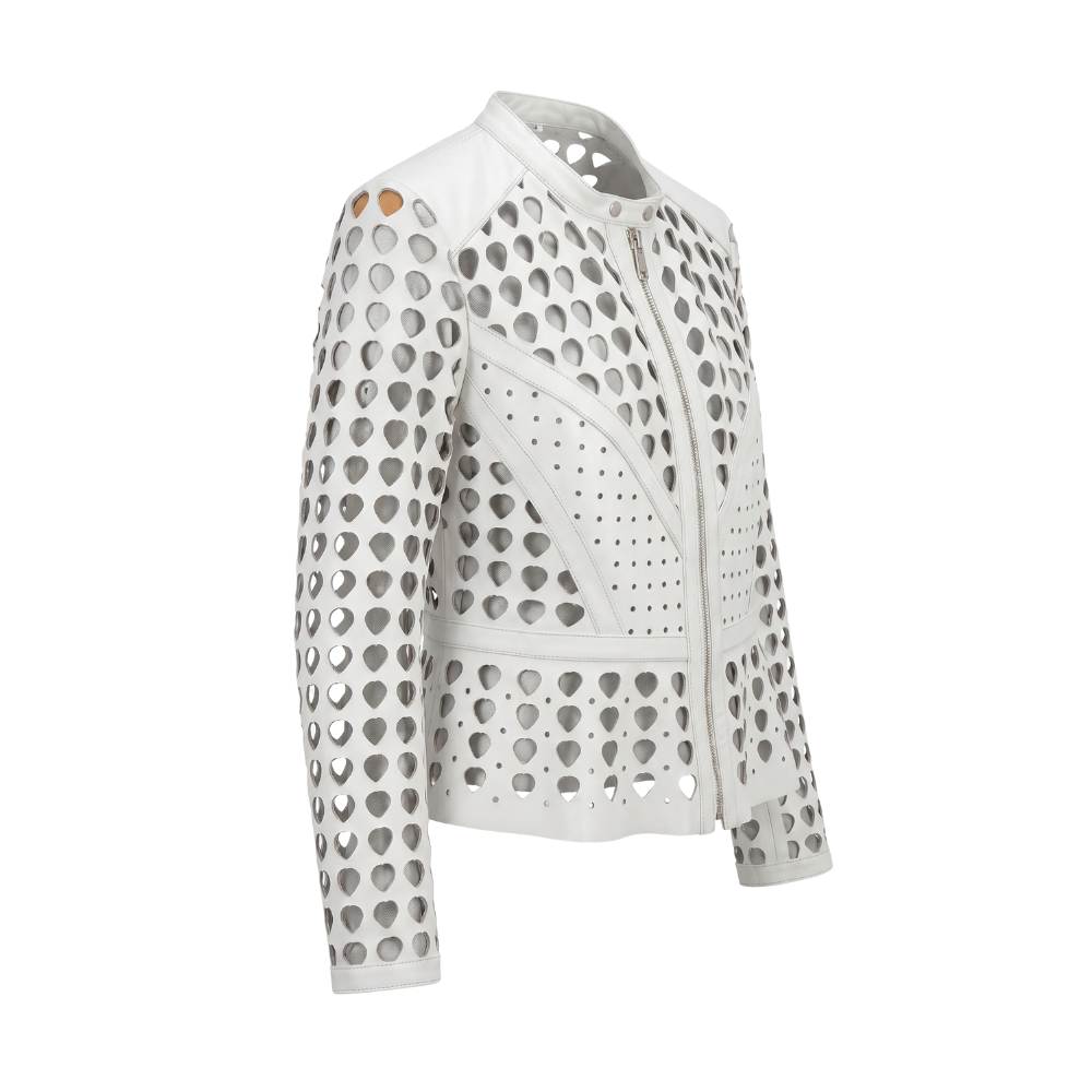 Luca Cut-Out Leather Jacket