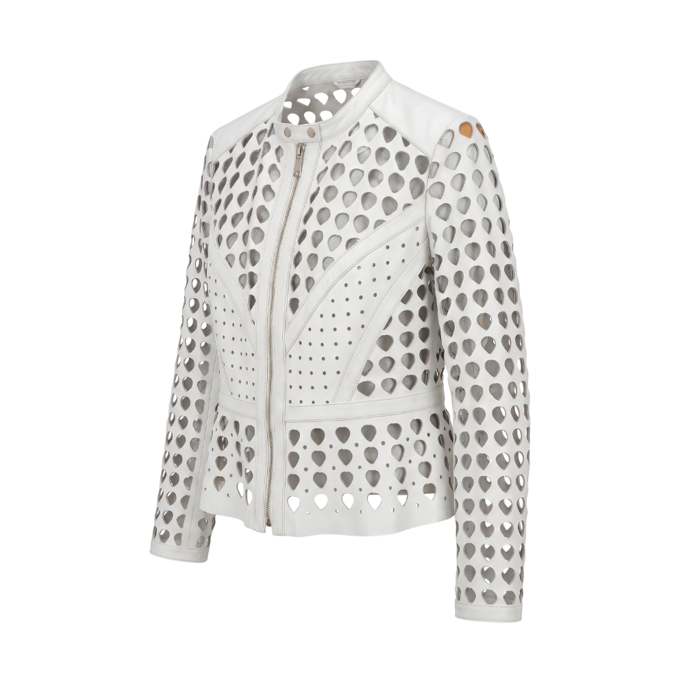 Luca Cut-Out Leather Jacket