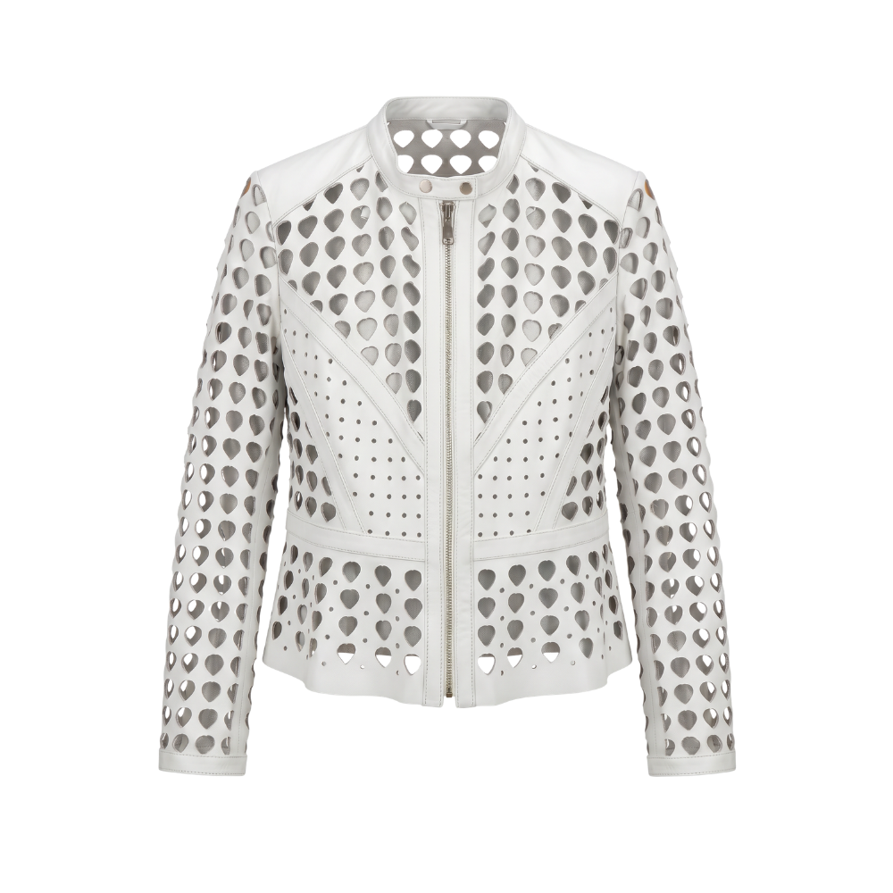 Luca Cut-Out Leather Jacket