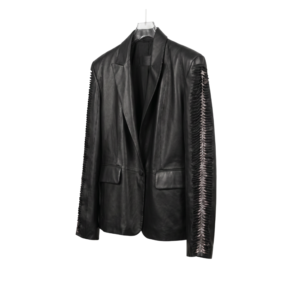 Black Leather Blazer