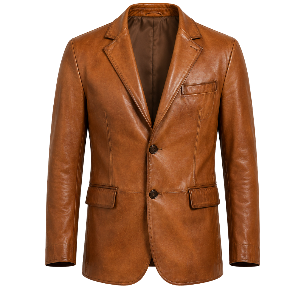 Luca Torino Leather Blazer