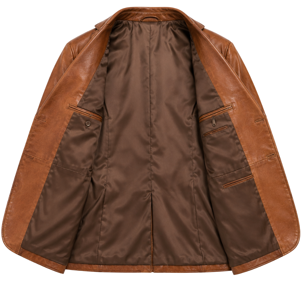 Luca Torino Leather Blazer