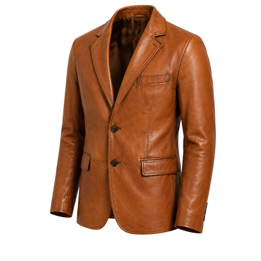 Luca Torino Leather Blazer