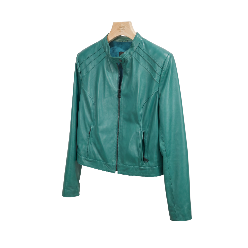 Emerald Leather Jacket