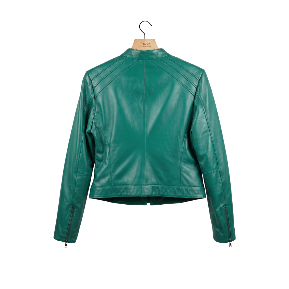 Emerald Leather Jacket
