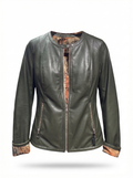 Olive Leather Jacket