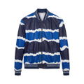 Wave Pattern Bomber Jacket