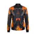 Fire Graphic Bomber Jacket