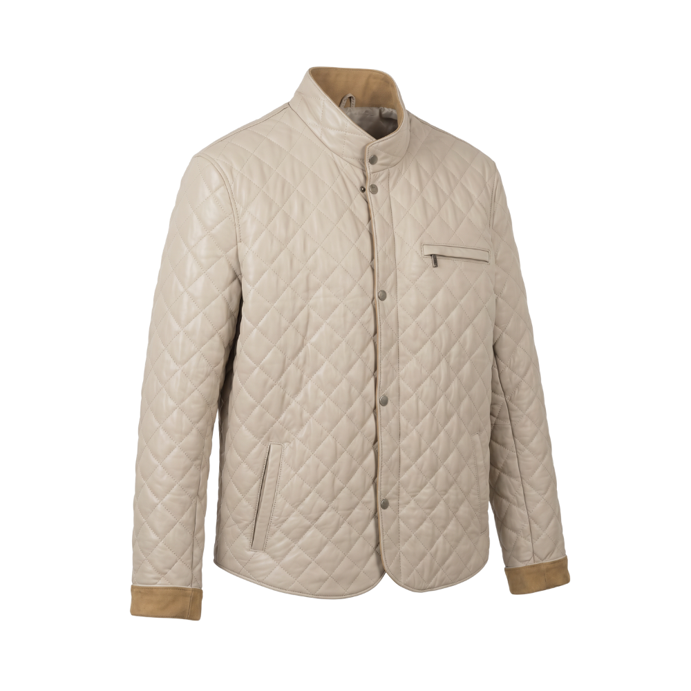 Quilted Light Grey Jacket