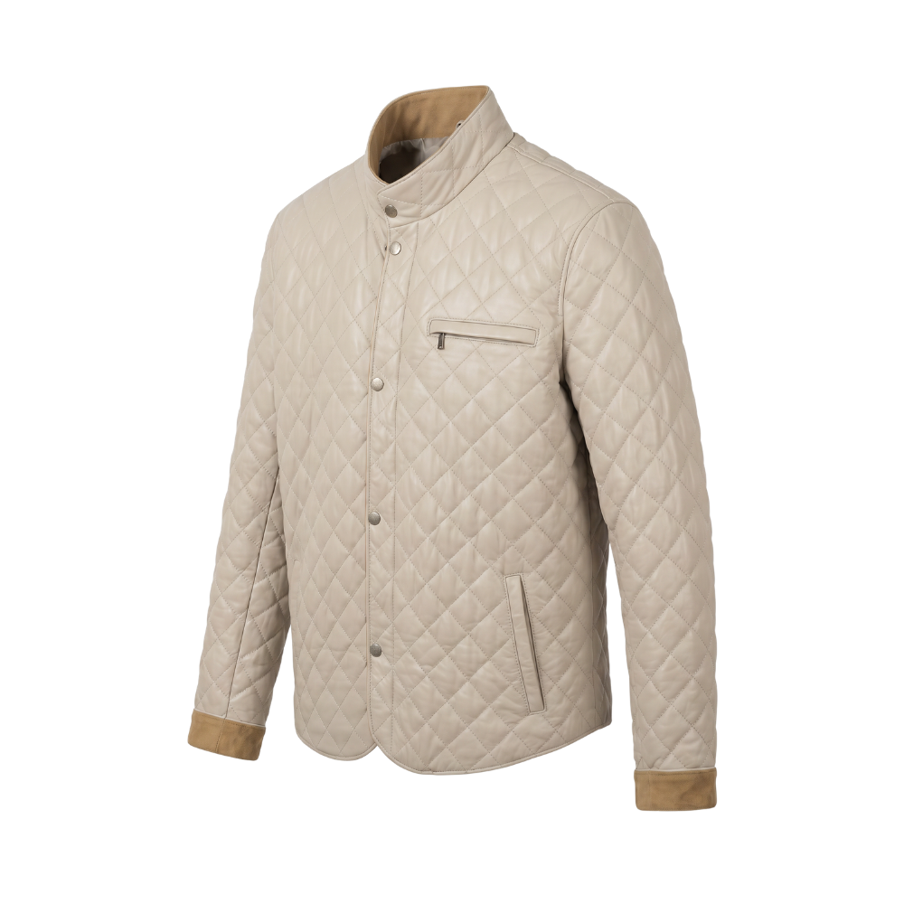 Quilted Light Grey Jacket
