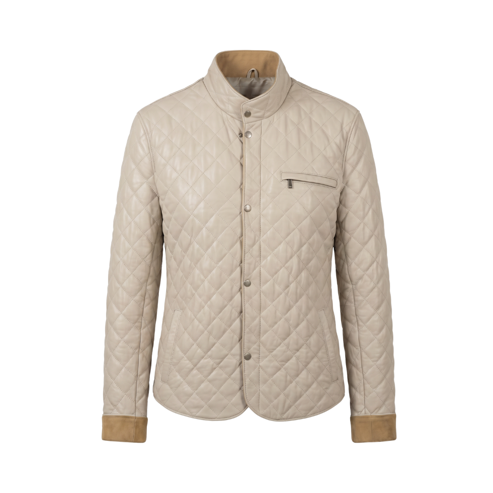 Quilted Light Grey Jacket