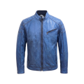 Blue Leather Jacket