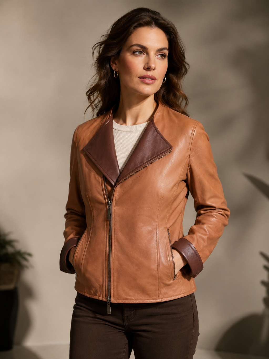 Caramel Leather Jacket