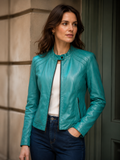 Emerald Leather Jacket