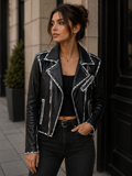Distressed Black Biker Jacket